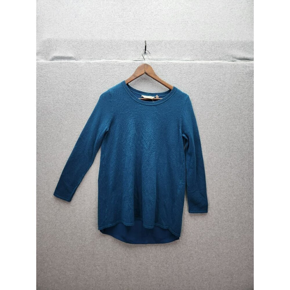 Soft Surroundings Womens Blue Wool & Alpaca‎ Sweater Size S